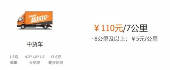 貨拉拉車型收費對照表一覽【最新】
