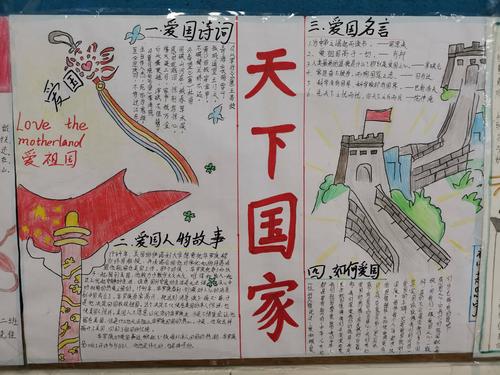 天下國家—初一年級手抄報